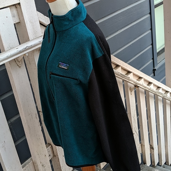 Vintage L.L. Bean Half-zip Fleece, size M - Picture 3 of 5